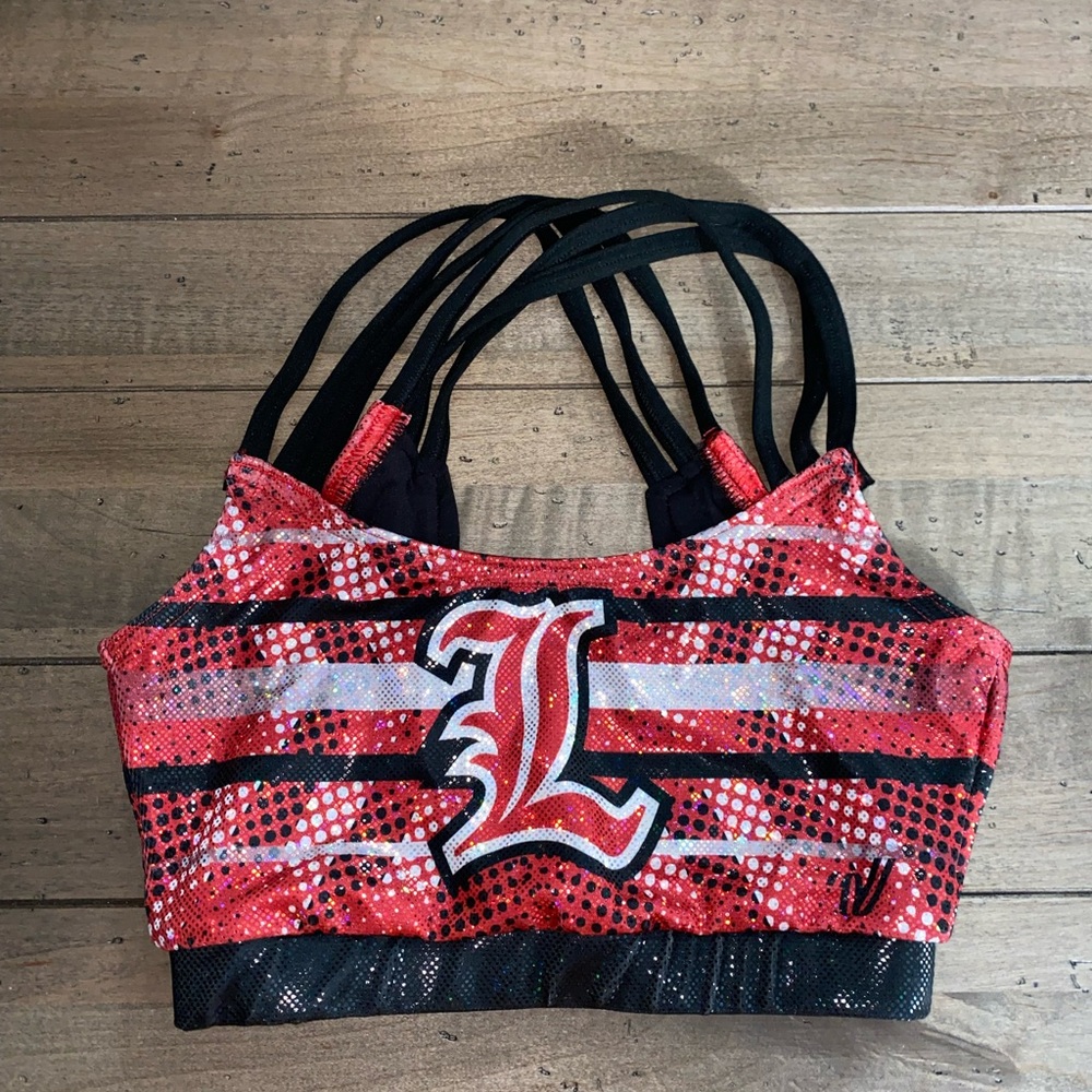 Louisville “L” Metallic Sports Bra